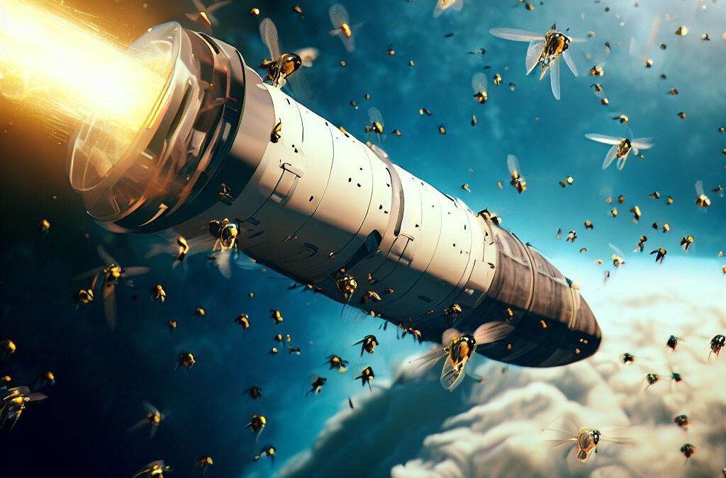 Sciami di api antibatteriche spaziali